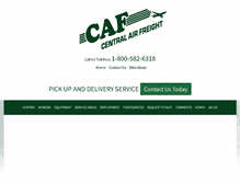 Tablet Screenshot of caffreightservices.com